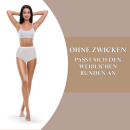 Damen Hüftslip 5er Pack - weiß / bestickt