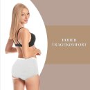Damen Hüftslip 5er Pack - weiß / bestickt - XXL / 52-54