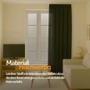 Gardine Blickdicht "Ellen" mit Universalband - 140x145 cm - Schwarz