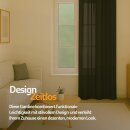 Gardine Blickdicht "Ellen" mit Universalband - 140x145 cm - Schwarz