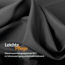 Gardine Blickdicht "Ellen" mit Universalband - 140x145 cm - Schwarz