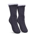 Hüttensocken "Zopfmuster" - Grau - 36-42 -...