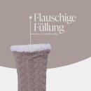 Hüttensocken "Zopfmuster" - Beige - 36-42 - (1 Paar)