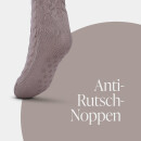 Hüttensocken "Zopfmuster" - Beige - 36-42 - (1 Paar)