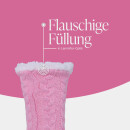 Hüttensocken "Zopfmuster" - Rosa - 36-42 - (1 Paar)