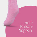 Hüttensocken "Zopfmuster" - Rosa - 36-42 - (1 Paar)
