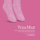 Hüttensocken "Zopfmuster" - Rosa - 36-42 - (1 Paar)