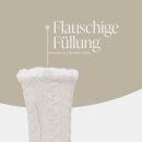 Hüttensocken "Zopfmuster" - Weiß - 36-42 - (1 Paar)