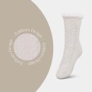 Hüttensocken "Zopfmuster" - Weiß - 36-42 - (1 Paar)
