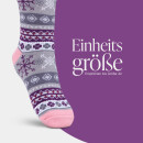 Hüttensocken "Schneeflocke" Gr. 36-42