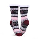 Hüttensocken "Schneeflocke" Gr. 36-42 Schwarz 1 Paar