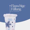 Hüttensocken "Schneeflocke" Gr. 36-42 Creme 1 Paar