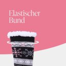 Hüttensocken "Schneeflocke" Gr. 36-42 Schwarz 2 Paar