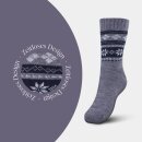Hüttensocken "Norweger" - Grau - 39-44 - (1 Paar)