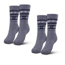 Hüttensocken "Norweger" - Grau - 39-44 -...