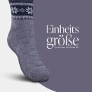 Hüttensocken "Norweger" - Grau - 39-44 - (2 Paar)