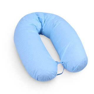 Schwangerschaftskissen Stillkissen 190cm Blau ( Punkte )