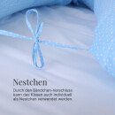 Schwangerschaftskissen Stillkissen 190cm Blau ( Punkte )