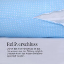Schwangerschaftskissen Stillkissen 190cm Blau ( Punkte )