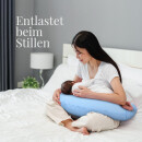 Schwangerschaftskissen Stillkissen 190cm Blau ( Punkte )