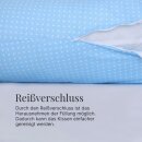 Stillkissen 190cm - Schwangerschaftskissen - Blau (Punkte)