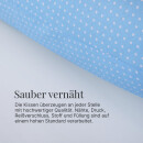 Stillkissen 190cm - Schwangerschaftskissen - Blau (Punkte)
