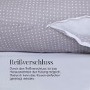 Stillkissen 190cm - Schwangerschaftskissen - Grau (Punkte)