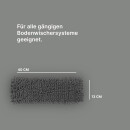 Bodenwischer Ersatzbezug Mikrovelour / Chenille - Anthrazit