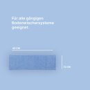 Bodenwischer Ersatzbezug blau 40cm, Mikrofaser - 8er Pack (8 Stück)