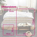 Bettwäsche-Set 2-teilig Satin-Baumwolle 155x220/80x80cm Ikat Dreams
