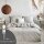 Bettwäsche-Set 2-teilig Satin-Baumwolle 155x220/80x80cm Timeless Chic