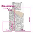 Bettwäsche-Set Byrklund 2-teilig 135x200/80x80cm