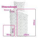 Bettwäsche-Set Byrklund 2-teilig 135x200/80x80cm Spotty Animal Green