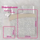 Bettwäsche-Set 2-teilig "Byrklund" 155x220/80x80cm  Lazy Leopard