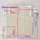 Bettwäsche-Set 2-teilig "Byrklund" 155x220/80x80cm  Sunny Palms