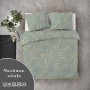 Bettwäsche-Set 2-teilig "Byrklund" 155x220/80x80cm  Sunny Palms Jade