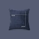Kissenbezug Cord-Optik Mitternachtsblau 40x40cm