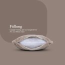 Dekokissen Cord-Optik Hellbraun 40x40cm