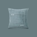 Dekokissen Cord-Optik Graugrün 40x40cm