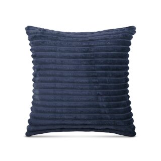 Dekokissen - Kordoptik 45x45cm - Mitternachtsblau
