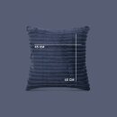 Dekokissen Cord-Optik Mitternachtsblau 45x45cm