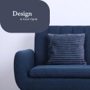 Dekokissen Cord-Optik Mitternachtsblau 45x45cm