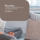 Dekokissen Cord-Optik Hellbraun 50x50cm