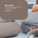 Nackenrolle Kissen XXL Cord-Optik 20x70cm  Hellbraun