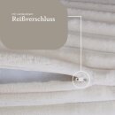 Nackenrolle Kissen XXL Cord-Optik 20x70cm  Creme