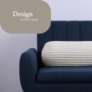 Nackenrolle Kissen XXL Cord-Optik 20x70cm  Creme
