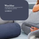 Nackenrolle Kissen XXL Cord-Optik 20x70cm  Mitternachtsblau