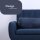 Nackenrolle Kissen XXL Cord-Optik 20x70cm  Mitternachtsblau