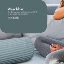 Kissenrolle XXL Cord-Optik 20x70cm  Graugrün