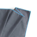 Sporttuch gerollt "grau" farbige Biese 40x80cm - Blau